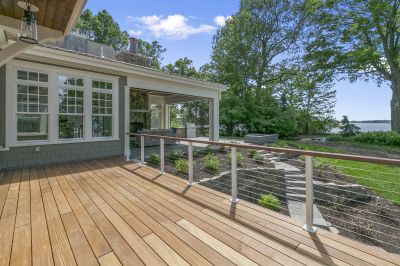 Deck with Glass Railing