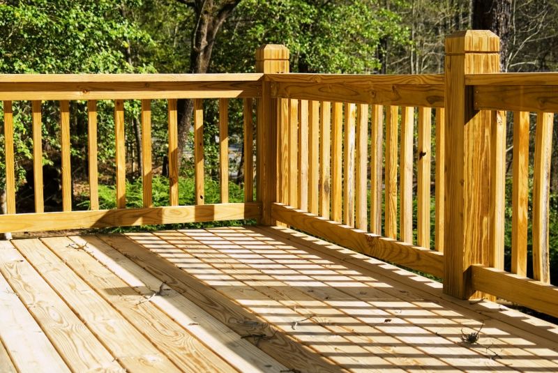 Wooden Deck Railing