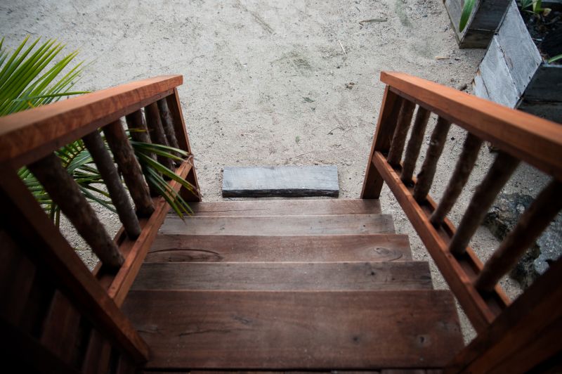 Rustic Wood Stairs